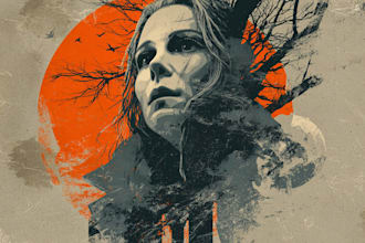 design a retro movie poster