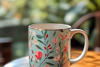 create coffee mug design, custom mug design