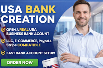 create USA llc and open US bank account with ein stripe, wise
