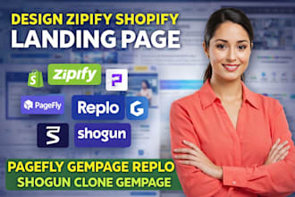 design zipify shopify landing page pagefly gempage replo shogun clone gempage
