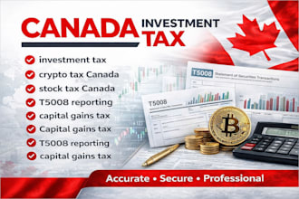 prepare canada investment tax for stocks crypto and t5008
