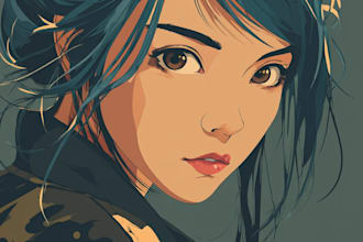 draw anime character illustration