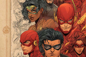 create dynamic superhero comic character art for your page