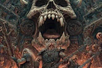 design dark art album covers and metal band artwork