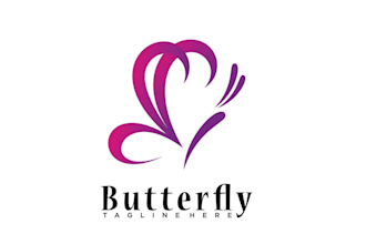 design a colorful butterfly logo for your brand identity