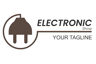 design electronics store and home appliance repairing logo
