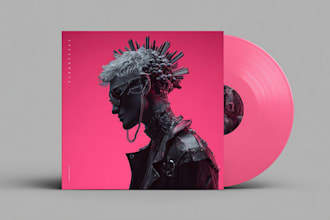 create a creative and aesthetic album artwork your project