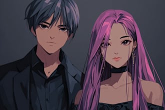 draw beautiful sfw or nsfw anime art illustration