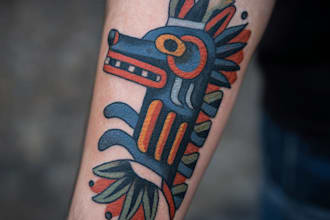 create a traditional or neo traditional tattoo design