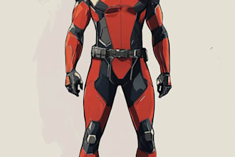 superhero character for comics