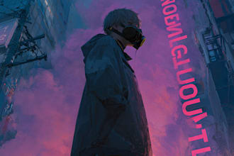 design anime art illustration anime album cover