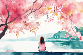 draw a watercolor illustration