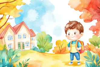 children story book illustration children story book