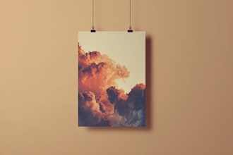 design a striking, dramatic movie poster