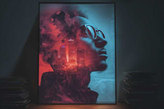 create a polished movie poster