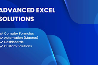 create professional excel spreadsheets and data analysis