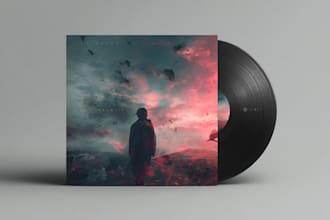 create a fantasy or surreal album cover