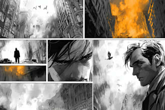 draw high quality comic pages