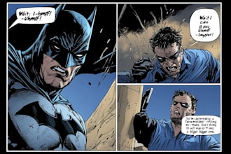 draw a super detailed black and white comic book page