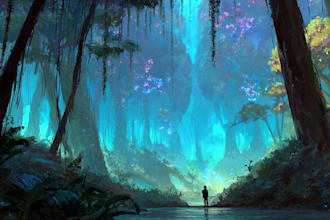 paint an environmental concept art
