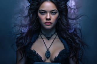 design a sci fi fantasy book cover design that sells