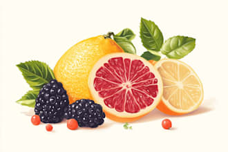 draw delicious food illustration