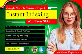 instant indexing wordpress website, fix google search console, indexing errors