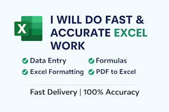 excel data entry specialist and virtual assistant