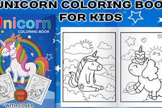 design kids coloring book, coloring page for amazon kdp and adult coloring book