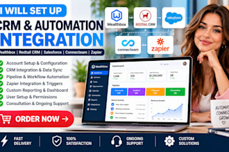 setup wealthbox redtail crm automation salesforce connecteam zapier integration