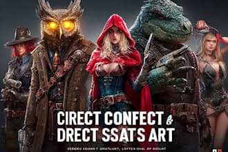 do unique concept art for you in good quality
