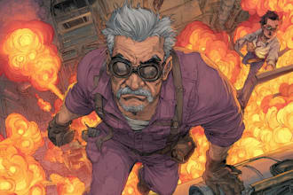 design comic book illustration with comic book illustrator