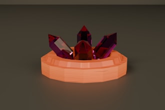 create low poly stylized 3d props for unity games