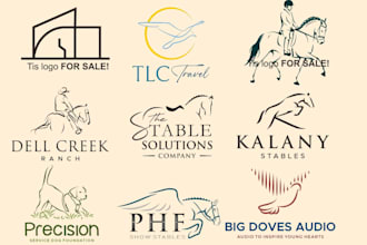 design equestrian, equine horse animal farm and ranch logo
