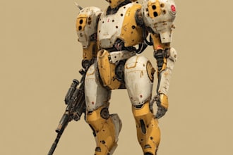 high quality robot, mecha concepts