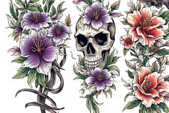 design professional tattoo and custom tattoo