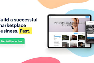 create, customize and launch your sharetribe marketplace website