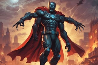 comic book illustration with comic book illustrator