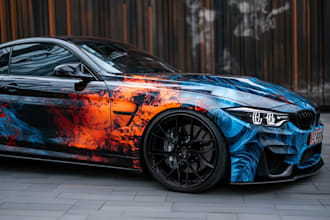 design professional car wrap, van wrap any vehicle wrap