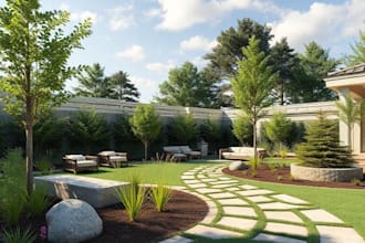 design and render your landscape design