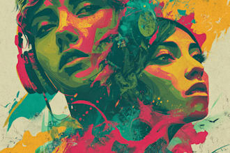 design album cover design, album cover art, music cover art