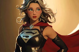 custom superhero character artwork bring your hero to life