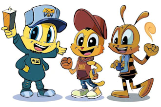 design a cartoon or mascot logo design