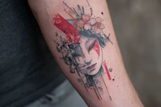 design a modern and minimalist tattoo design