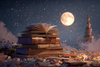 design a minimalist and modern book cover for your story