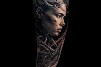 design a modern and minimalist tattoo design
