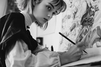 comic book illustration manga artist comic book artist