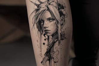 design a modern and minimalist tattoo design