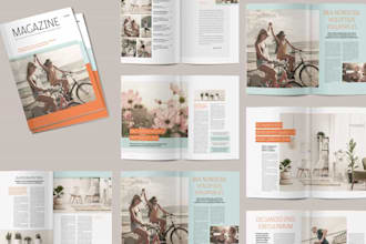 design magazine indesign, newsletter, catalog, report, resume in adobe indesign