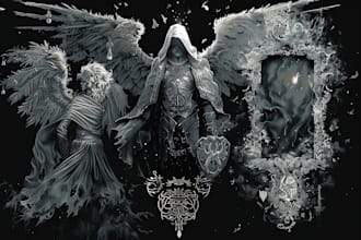 make dark art illustration death metal artwork